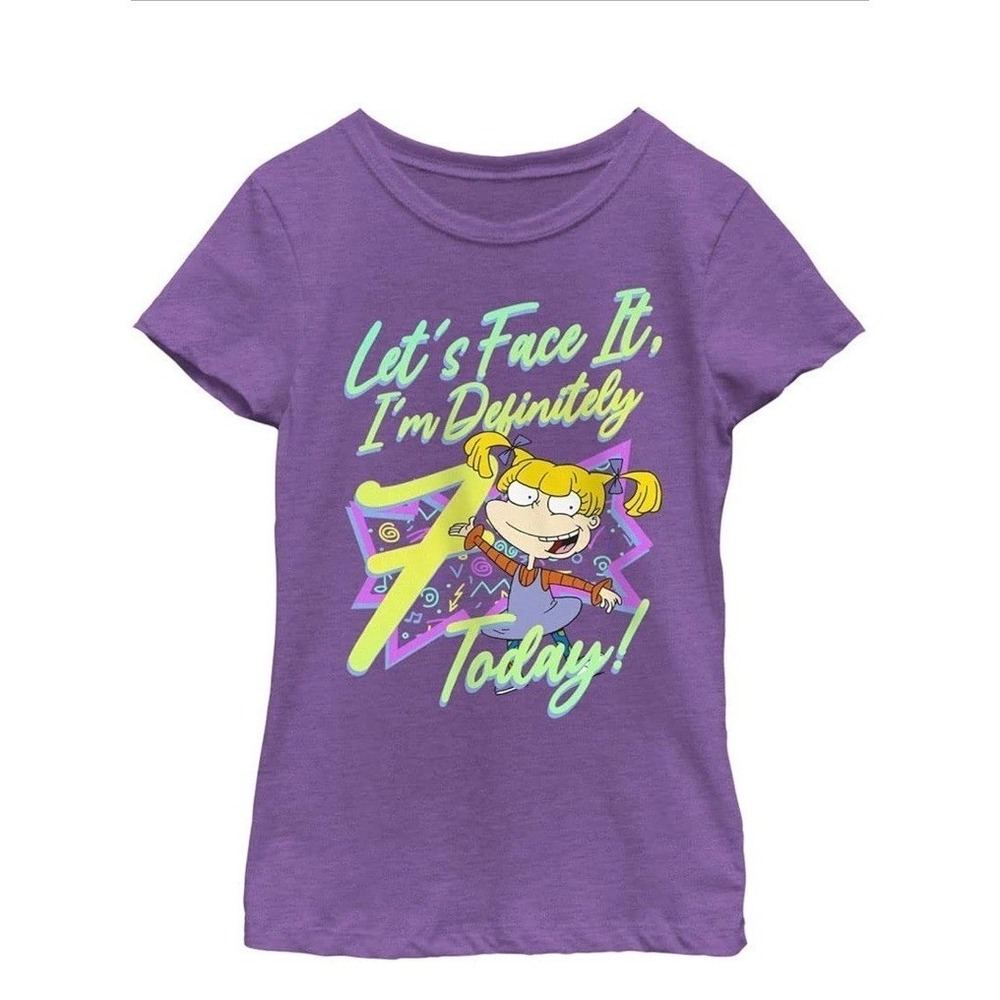 Nickelodeon Rugrats T-Shirt Youth Medium Purple New 7th Birthday Angelica C137